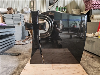 China Absolute Black Polish Style Headstone