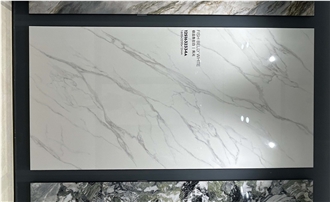 White Calacatta Sintered Stone Large-Format Sintered Stone