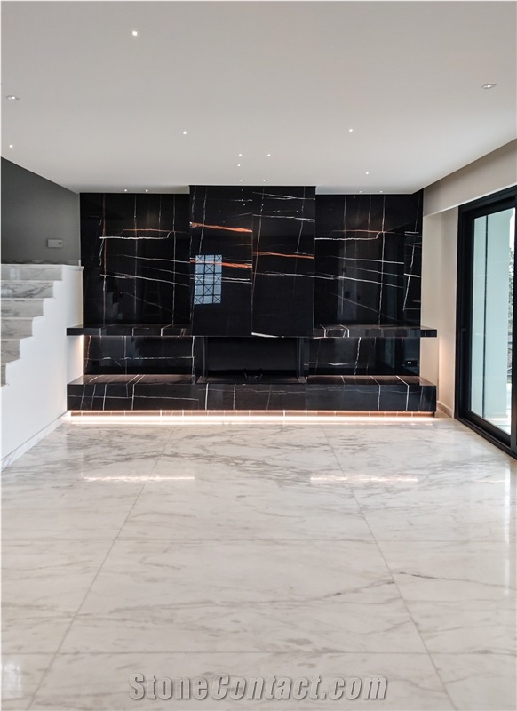 Calacatta Ango Marble Villa House, Thessaloniki, Greece
