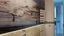 Cream Pebble Tiles on wall bathroom - Lux4home? 2016