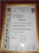 AWARD ALL INDIA GRANITE & STONE ASSOCASION