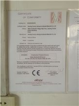 Certificate of conformity 