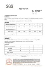 WHITE QUARTZ SGS TEST REPORT