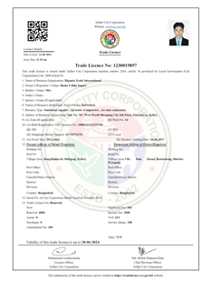 Business license