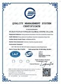 QUALITY MANAGEMENT SYSTEM CERTIFICATE