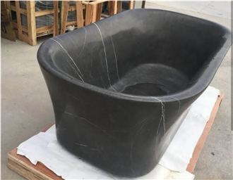 bathtub black marble
