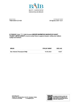 EXPORT CHAMBERS MEMERSHIP CERTIFICATE