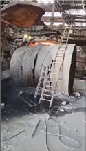 BaoSteel iron block cutting 2019