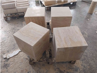 Travertine Cube Coffee Table