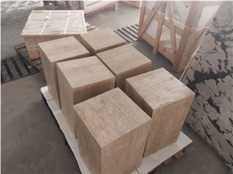 Travertine Plinth Coffee Table