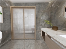 bathroom wall