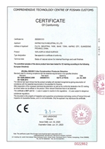 Certificate of Conformity