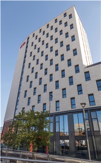 VITA Commercial Building Facade with Rosal CV0 Limestone