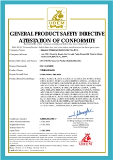 General Product Safety Directive Attestation of Conformity