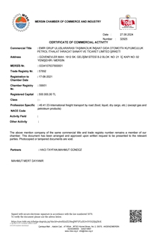 Trade license