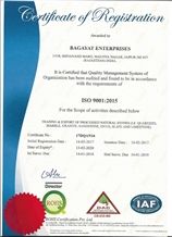 ISO 9001:2015 Certificate