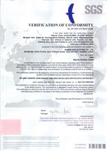 G684 SGS VERIFICATION OF CONFORMITY