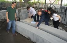 G654 Sports Ground Round Stairs & Paving 2013