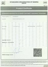 SONCAP CERTIFICATE