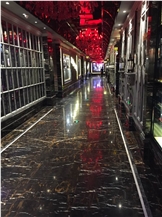 Pakistan Black & Gold Marble Hotel Project 2017