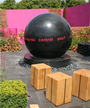 UK Large granite ball,giant granite ball 2010