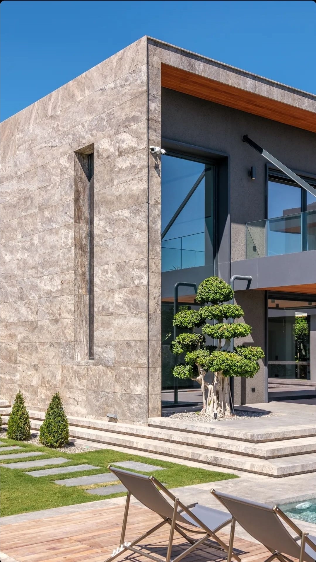 Cesme Villla Project - Silver Travertine