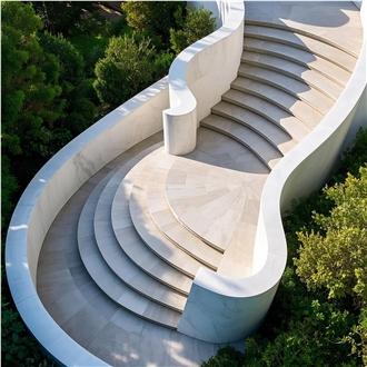 Guangxi White Marble Stair project in 2024