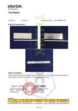 INTERTEK TEST REPORT FOR STONE HONEYCOMB PANELS
