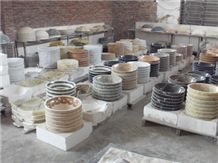 Stone sink workshop corner
