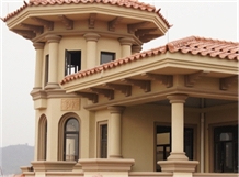 yellow sandstone villa  