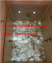 Bathroom White Onyx ;Panel 