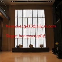 Snow White Onyx Backlit Panel 