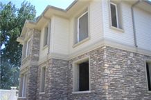 The wall of the house 