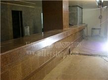 Hotel Maple Red Countertop and Pillar 