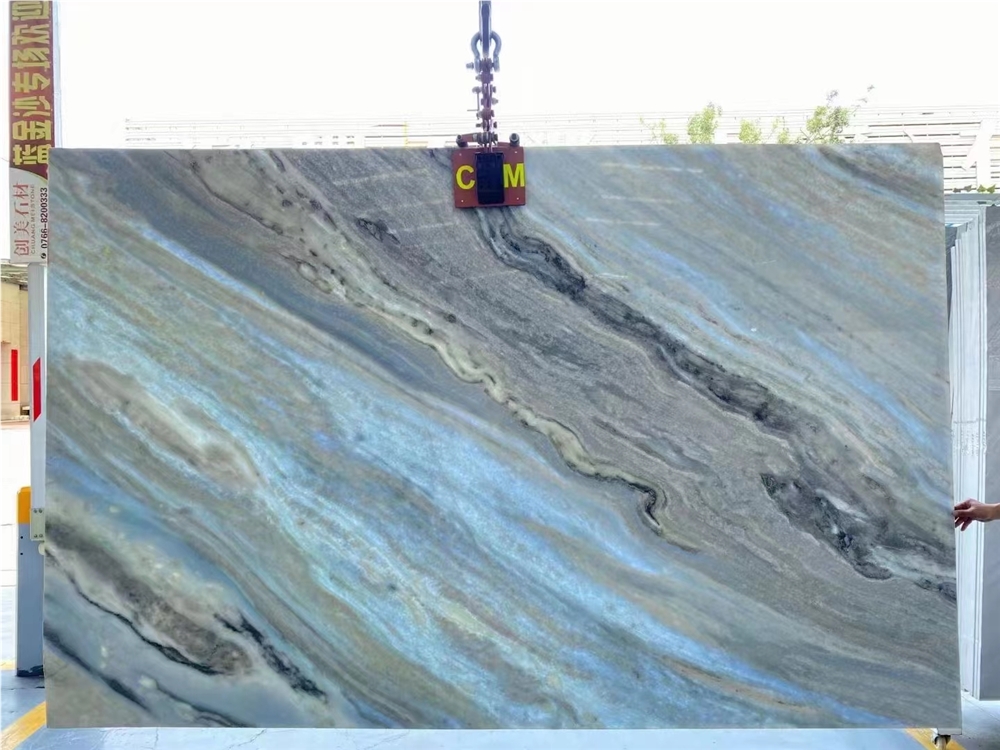 【BRIESTAブリエスタ BLUE marble】 Cristalita Blue Quartzite - Fiorantina Stone
