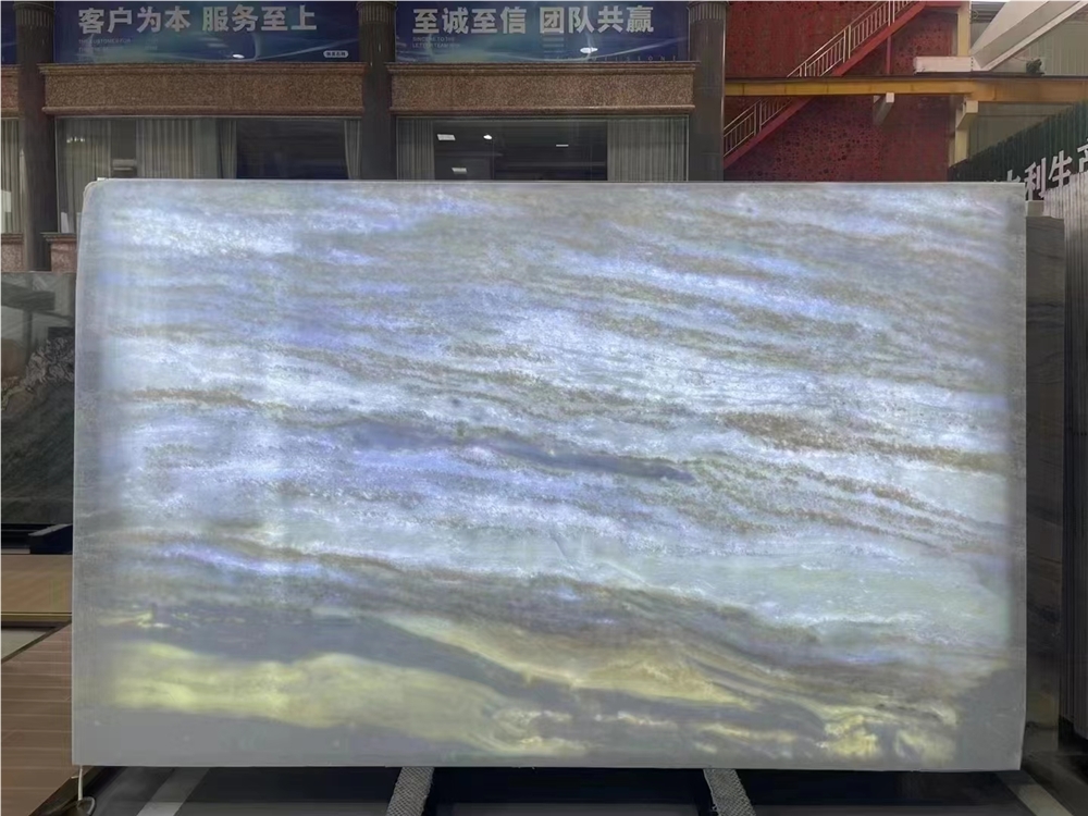 Cristalita Ocean Blue Marble,Optimustone Crystal Blue Slabs