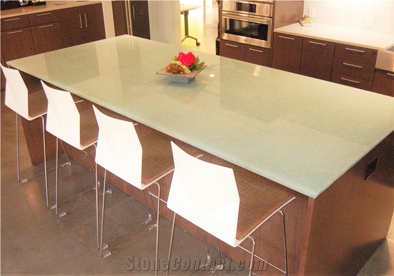 Translucent Jade Glass Table Tops from China - StoneContact.com