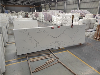 5030 Minimalist London White Quartz Slabs