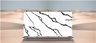 Classic Artifical Panda White Quartz Slabs