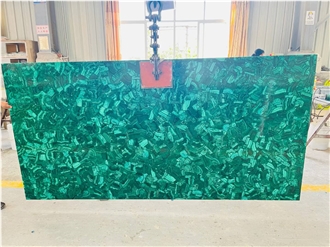 Modern Design Green Malachite Gemstone Slabs
