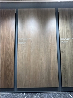 1600*3200 WALNUT Wood Texture 1.2Cm Porcelain Tiles