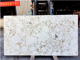 X24 Calacatta Golden Dream Quartz Slabs
