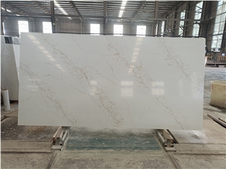 Quartz Slab Artificial Stone Slabs Gold Pattern 6069
