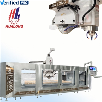 Best 5+1 Axis Granite Countertop Cutting Stone CNC Bridge Saw For Sale