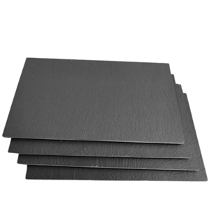 Natural Stone Black Slate Dishes Serve Plates