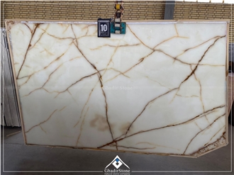 Spider White Onyx  Slabs