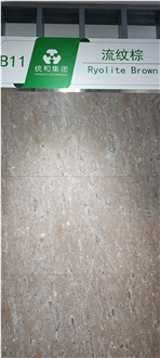 China Brown Rhyolite Slabs And Tiles