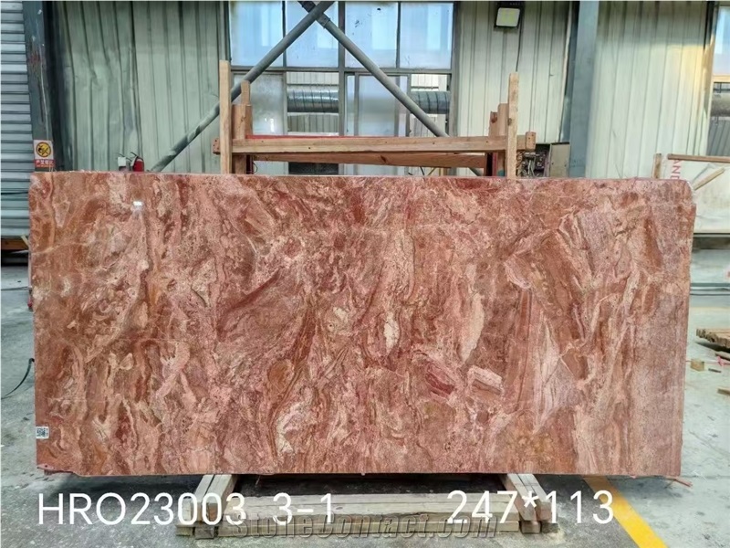 GOLDTOP 2025 New Product Milan Red Marble Slabs
