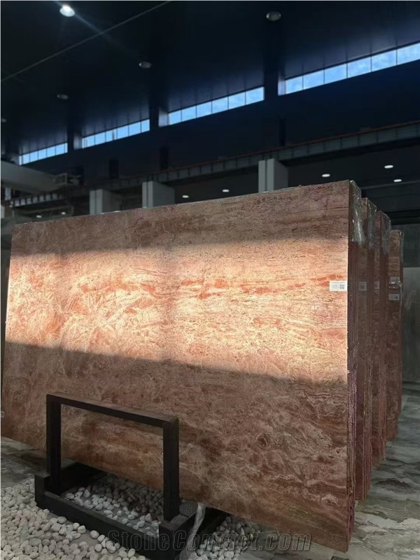 GOLDTOP 2025 New Product Milan Red Marble Slabs