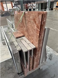 GOLDTOP 2025 New Product Milan Red Marble Slabs